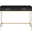 OSP Home Furnishings - Alios Black Desk - Black/Rose Gold