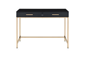 OSP Home Furnishings - Alios Black Desk - Black/Rose Gold