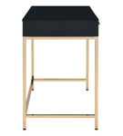 OSP Home Furnishings - Alios Black Desk - Black/Rose Gold