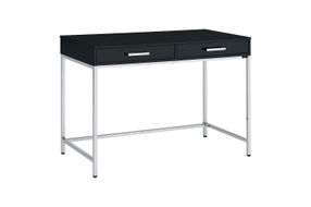 OSP Home Furnishings - Alios Desk - Black/Chrome