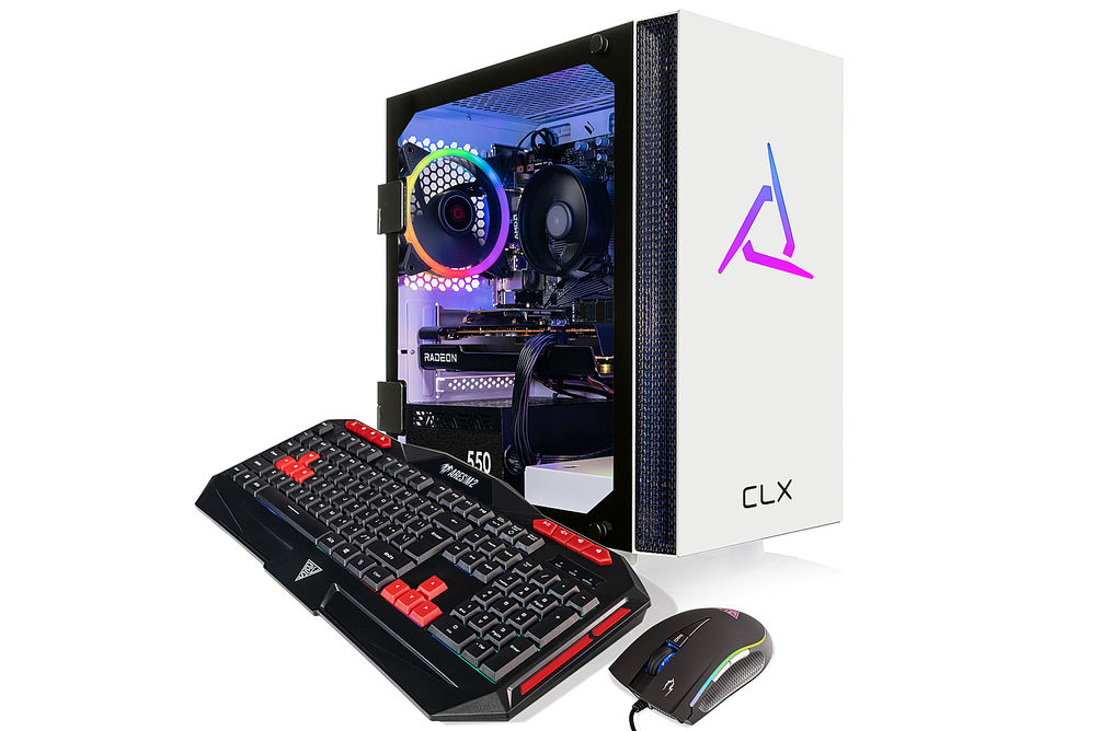 CLX - SET Gaming Desktop - AMD Ryzen 5 5600 - 16GB Memory - Radeon RX 6500 XT - 1TB M.2 NVMe SSD -