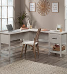 Sauder - Summit Station L-Shaped Desk - Gray