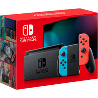 Nintendo - Switch with Neon Blue and Neon Red JoyCon