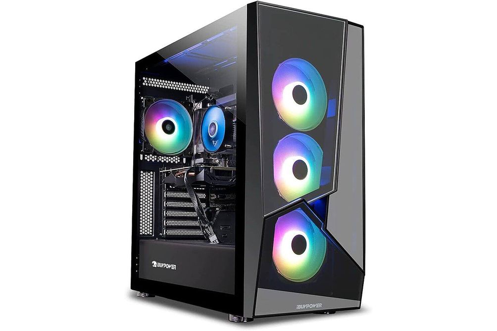 iBUYPOWER - SlateMR2140 Gaming Desktop - AMD Ryzen 5 5600 - 8GB DDR4 Memory - NVIDIA GTX 1650 4gb -