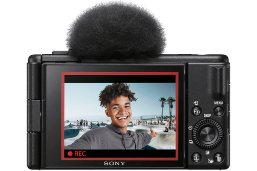 Sony - ZV-1F Vlog Camera for Content Creators and Vloggers - Black