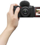Sony - ZV-1F Vlog Camera for Content Creators and Vloggers - Black