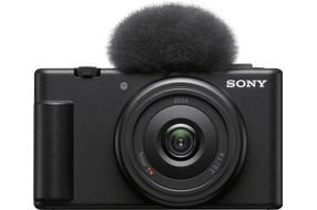 Sony - ZV-1F Vlog Camera for Content Creators and Vloggers - Black