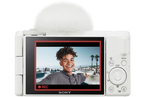 Sony - ZV-1F Vlog Camera for Content Creators and Vloggers - White