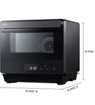 Panasonic - HomeCHEF .7 Cu. Ft. 7-in-1 Compact Oven with Steam and Convection - Black