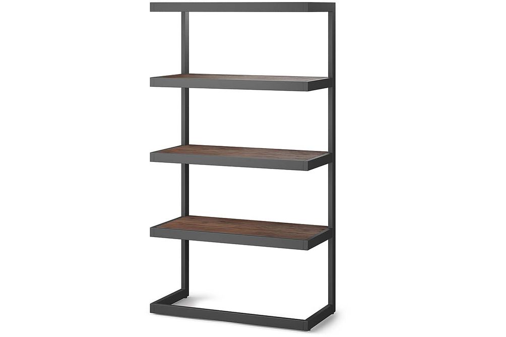 Simpli Home - Erina Bookcase - Distressed Charcoal Brown