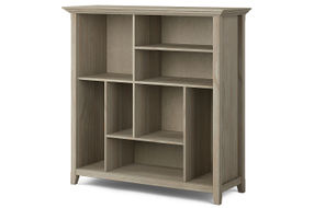 Simpli Home - Amherst Multi Cube Bookcase and Storage Unit - Distressed Grey
