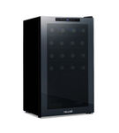 NewAir - 33-Bottle Dual Zone Wine Cooler with Mirrored Double-Layer Glass Door & Compressor Cooling