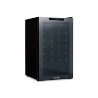 NewAir - 51-Bottle Wine Cooler with Mirrored Double-Layer Tempered Glass Door & Compressor Cooling,