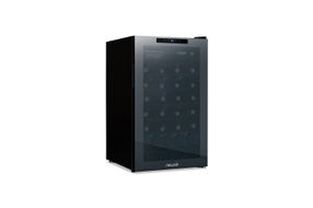 NewAir - 51-Bottle Wine Cooler with Mirrored Double-Layer Tempered Glass Door & Compressor Cooling,