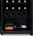 NewAir - 24-Bottle Wine Cooler with Mirrored Double-Layer Tempered Glass Door & Compressor Cooling,