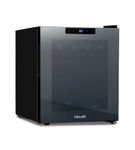 NewAir - 16-Bottle Wine Cooler with Mirrored Double-Layer Tempered Glass Door & Compressor Cooling,