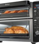 Ninja - 12-in-1 Smart Double Oven, FlexDoor, Smart Thermometer, Smart Finish, Rapid Top Oven, Conve