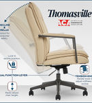 Thomasville - Upton Bonded Leather Office Chair - Cream