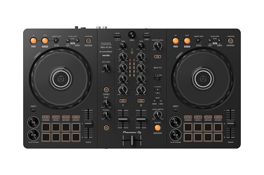 Pioneer DJ - DDJ-FLX4: 2-Channel DJ Mixer - Black