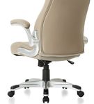 Nouhaus - Posture Ergonomic PU Leather Office Chair - Taupe