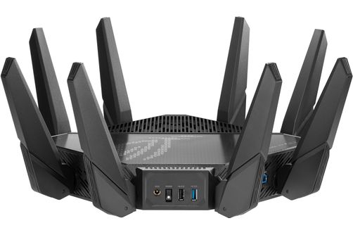 ASUS - ROG Rapture GT-AX11000 Pro Tri-band WiFi 6 Gaming Router, 2.5G Port - Black