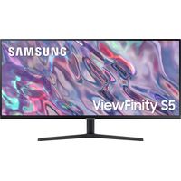 Samsung - 34 ViewFinity S5 Ultrawide QHD 100Hz AMD FreeSync Monitor with HDR10 (DisplayPort, HDMI)