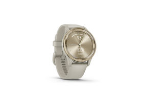 Garmin - vvomove Trend Hybrid Smartwatch 40 mm Fiber-Reinforced Polymer - Cream Gold Stainless Ste