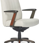 La-Z-Boy - Bennett Bonded Leather Executive High-Back Ergonomic Office Chair - White