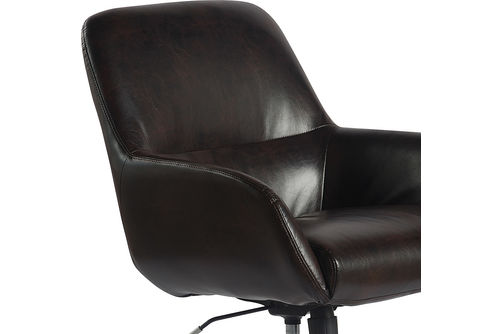 Finch - Forester Modern Bonded Leather Office Chair - Dark Brown