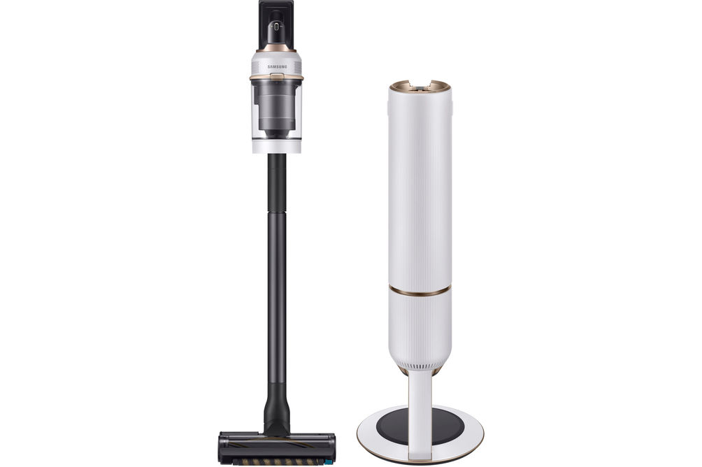 Samsung - BESPOKE Jet Cordless Stick Vacuum with All-in-One Clean Station - Misty White