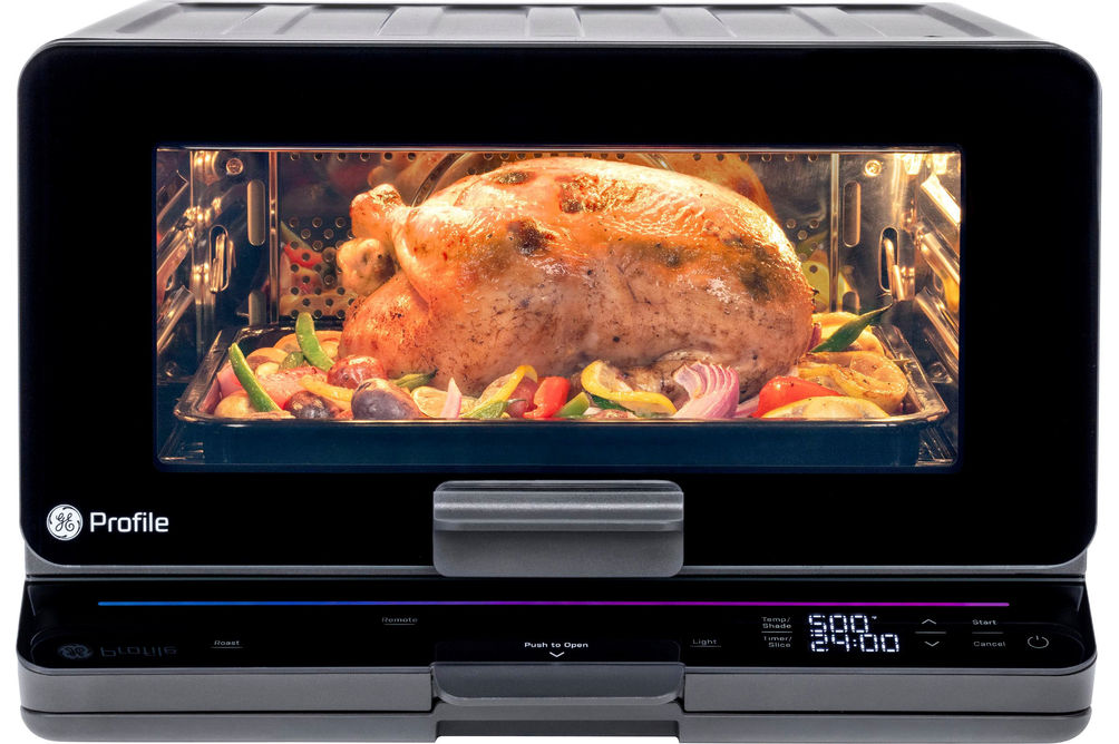 GE Profile - Smart Oven with No Preheat, Air Fry and Built-in WiFi - Black