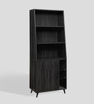 Walker Edison - Mid-Century Modern Bookcase - Graphite