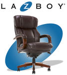 La-Z-Boy - Big & Tall Fairmont Bonded Leather Executive Chair - Biscuit Brown