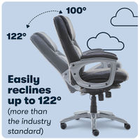 Serta - Back in Motion Health & Wellness Executive Chair - Black