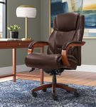 La-Z-Boy - Delano Big & Tall Bonded Leather Executive Chair - Chestnut Brown