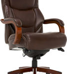 La-Z-Boy - Delano Big & Tall Bonded Leather Executive Chair - Chestnut Brown