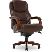 La-Z-Boy - Delano Big & Tall Bonded Leather Executive Chair - Chestnut Brown