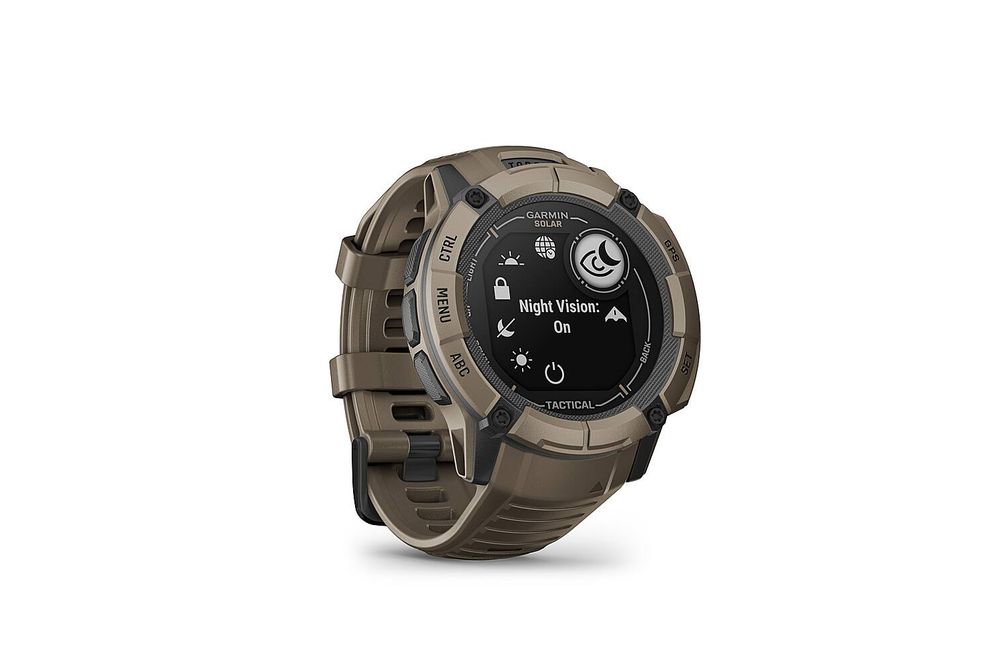 Garmin - Instinct 2X Solar Tactical Edition Smartwatch 50 mm Fiber-reinforced Polymer - Tan