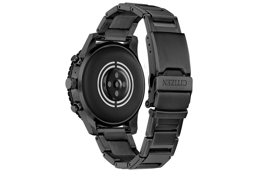 Citizen - CZ Smart 45mm Unisex IP Stainless Steel Sport Smartwatch with IP Stainless Steel Bracelet
