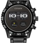 Citizen - CZ Smart 45mm Unisex IP Stainless Steel Sport Smartwatch with IP Stainless Steel Bracelet