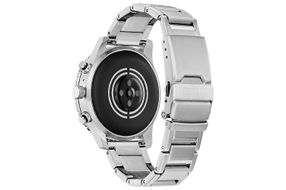 Citizen - CZ Smart 45mm Unisex Stainless Steel Sport Smartwatch with Stainless Steel Bracelet - Sil