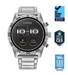 Citizen - CZ Smart 45mm Unisex Stainless Steel Sport Smartwatch with Stainless Steel Bracelet - Sil