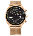 Citizen - CZ Smart 41mm Unisex Casual Smartwatch with IP Stainless Steel Mesh Bracelet - Rose Gold