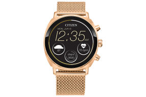 Citizen - CZ Smart 41mm Unisex Casual Smartwatch with IP Stainless Steel Mesh Bracelet - Rose Gold