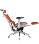 Nouhaus - REWIND ERGONOMIC OFFICE CHAIR WITH RETRACTABLE FOOTREST - ORANGE