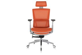 Nouhaus - REWIND ERGONOMIC OFFICE CHAIR WITH RETRACTABLE FOOTREST - ORANGE