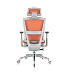 Nouhaus - REWIND ERGONOMIC OFFICE CHAIR WITH RETRACTABLE FOOTREST - ORANGE