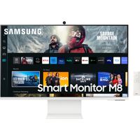 Samsung - M80C 32" Smart Tizen 4K UHD Monitor with Streaming TV, HDR10, Ergonomic Stand, SlimFit Ca