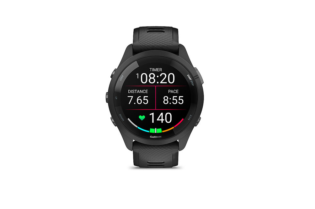 Garmin - Forerunner 265 GPS Smartwatch 46 mm Fiber-reinforced polymer - Black