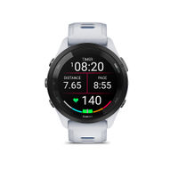 Garmin - Forerunner 265 GPS Smartwatch 46 mm Fiber-reinforced polymer - Black/Whitestone